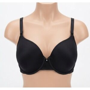 Vanity Fair Beauty Back Full Figure Underwire Bra 75392 Size 36C Black Lace Trim